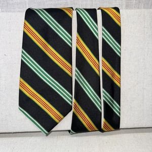 Ben Silver Charleston‎ London English Silk Repp Striped Classic Tie USA